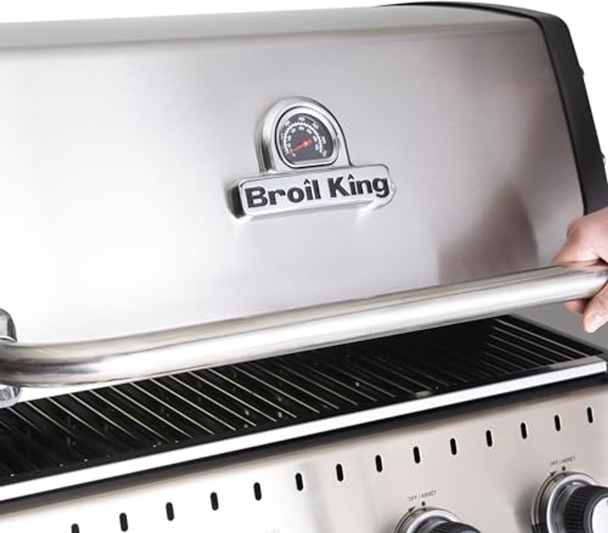 Groot vervangend deksel met warmte-indicator voor grills