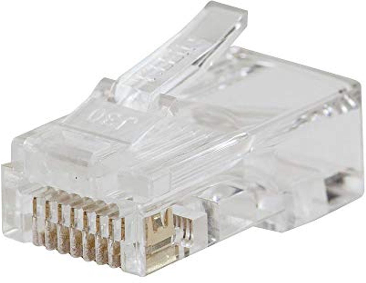 Doorgangsdatastekker RJ45 CAT6 - 200 Stuks - Modulaire Stekker voor Snelle Connectorinstallaties