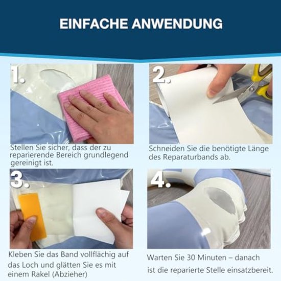 Waterdichte Onderwatertape en Reparatieset voor Zwembaden - Afdichtband en Onderwaterlijm — afbeelding 4