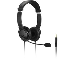 Kensington Hi-Fi Noise Cancelling Hoofdtelefoon – Koptelefoon met Microfoon en Volume Controle – Zwart