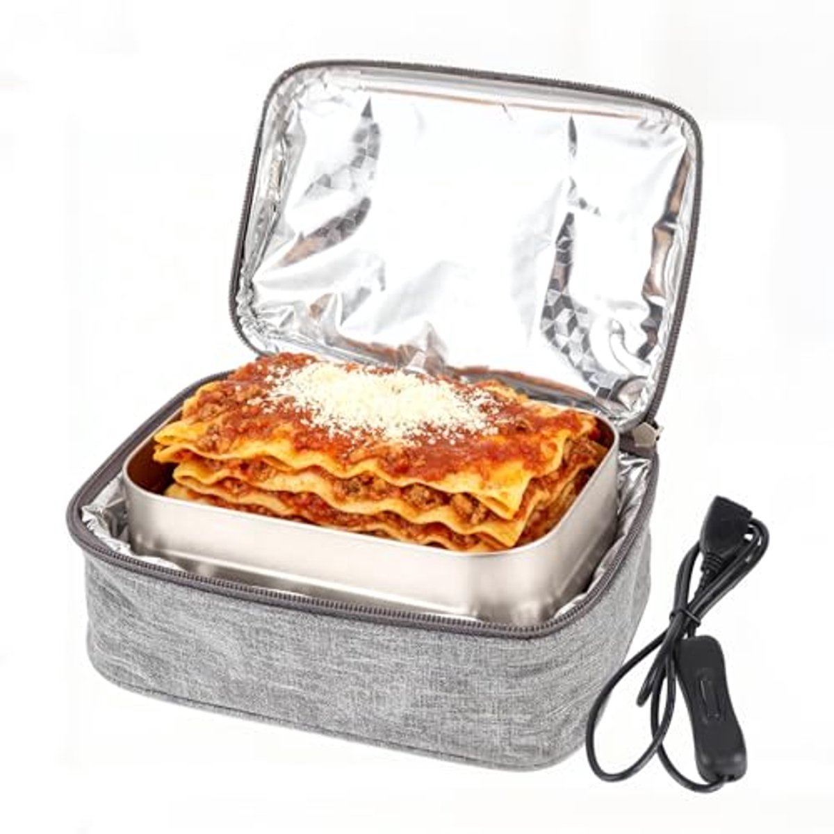 Draagbare Verwarmde Lunchbox - Oxford Doek Bento Box voor Op Reis, Kantoor en School