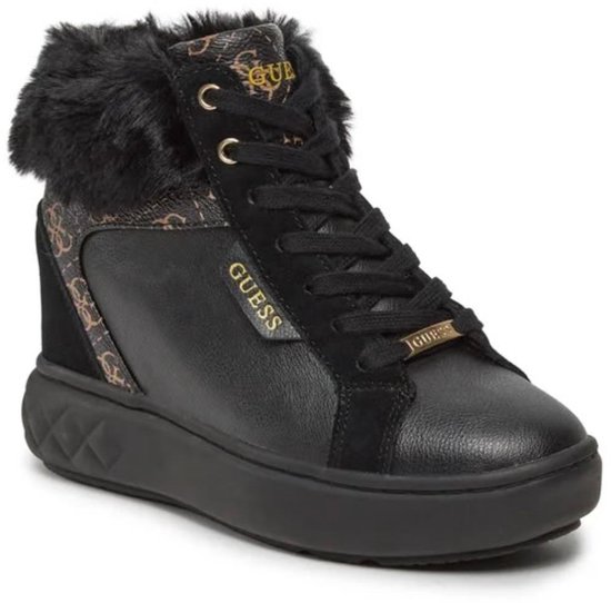 GUESS Dames Sneakers RUKE Met Bont Zwart EU 36 bol