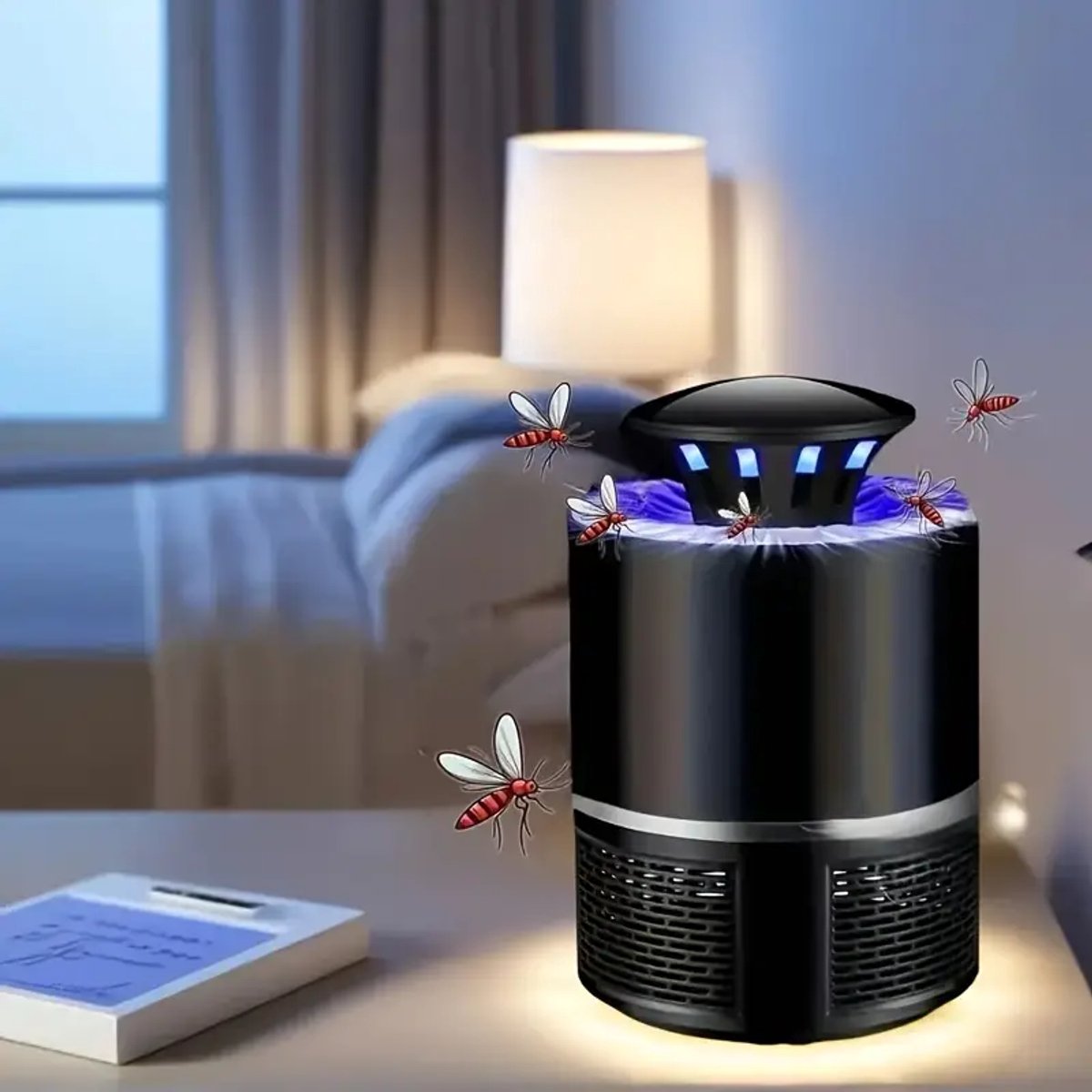 Muggenlamp – Stil en Draagbaar – Zwart