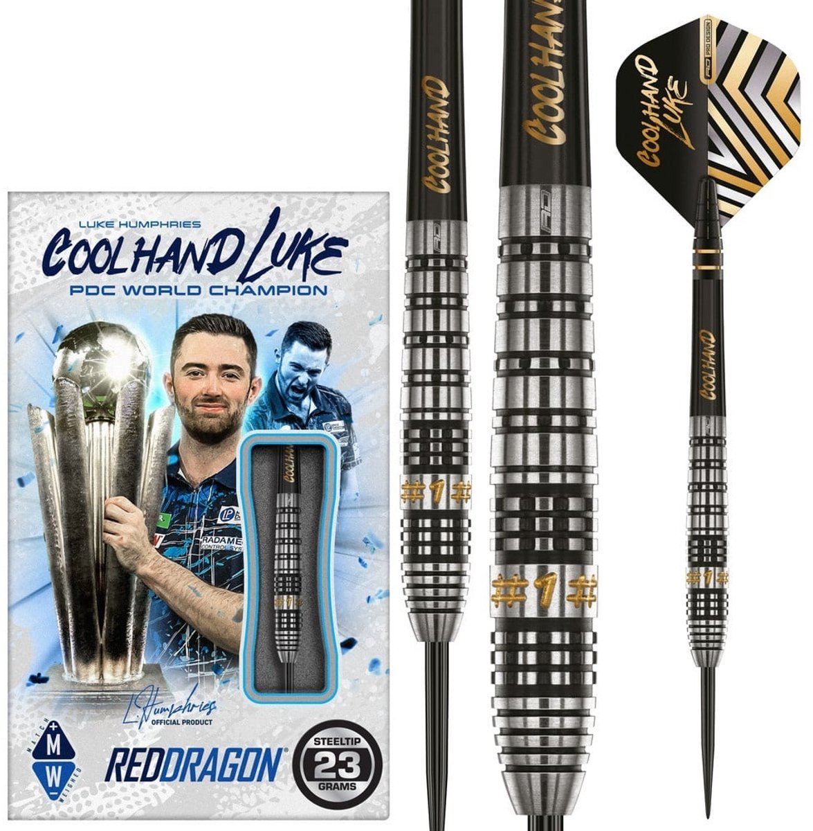 Red Dragon Luke Humphries Prestige 90% - Dartpijlen 24 Gram