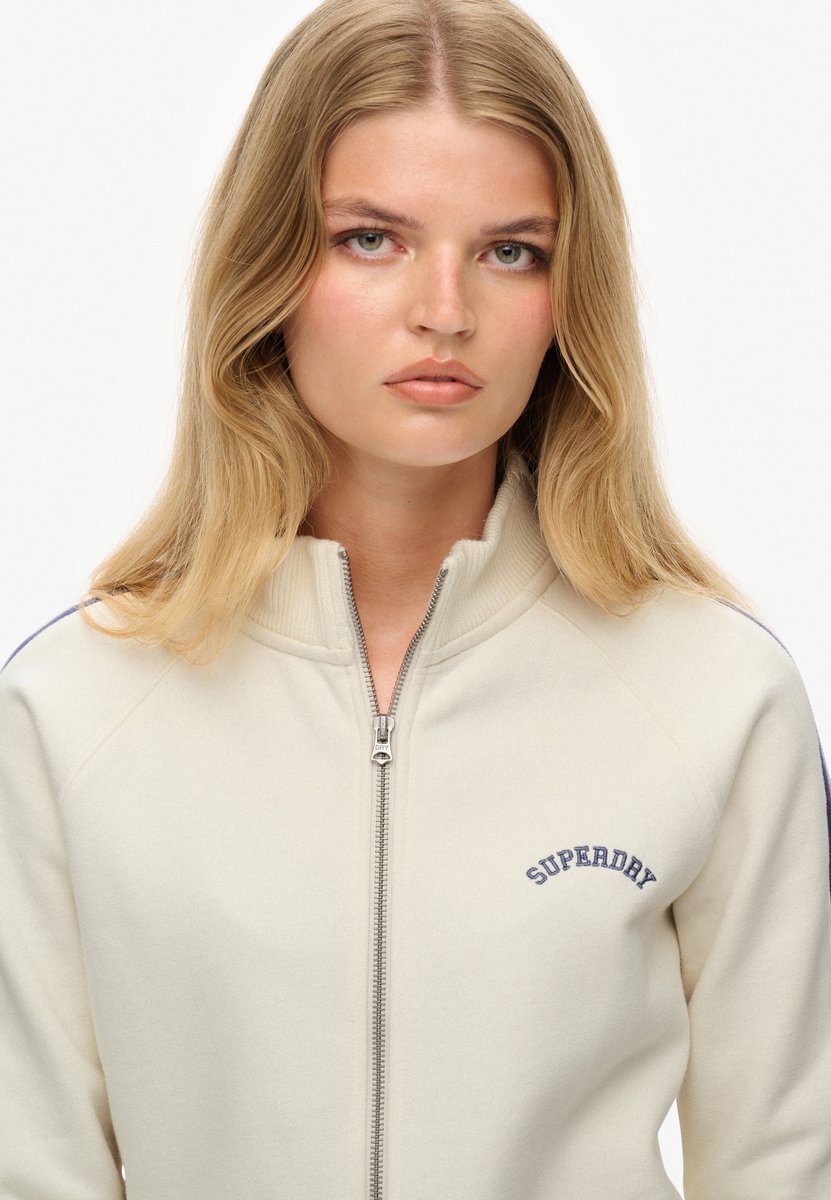 Superdry Athletic Essentials Logo Trainingsjack Dames Hoodies Wit