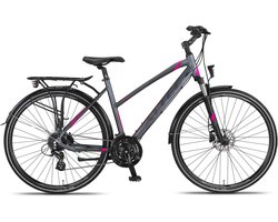 Altec Damesfiets Legarda 28 Inch 49 cm Dames 24V Hydraulische schijfrem Antraciet