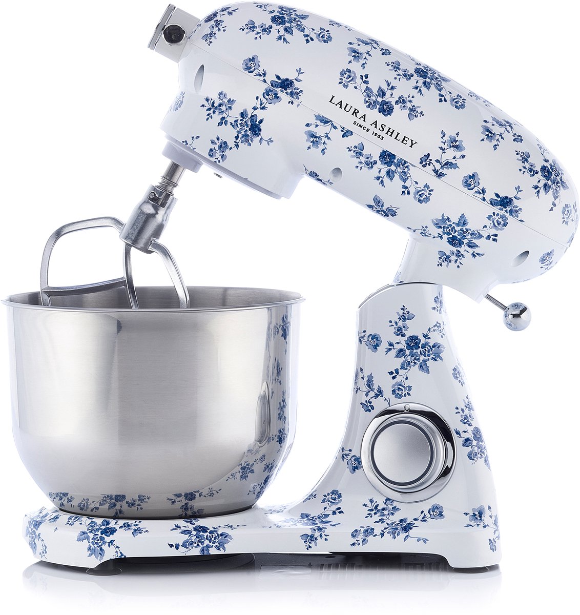 Laura Ashley Keukenmachine - 1800W, 6L RVS kom, roerhaak, deeghaak, garde, spatdeksel, 10 snelheden - China Roos - ByVQ