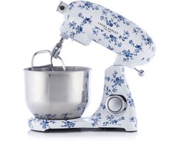Laura Ashley Staande Mixer 6L - 1800W - Roestvrijstalen Mengkom - 10 Snelheden - China Rose