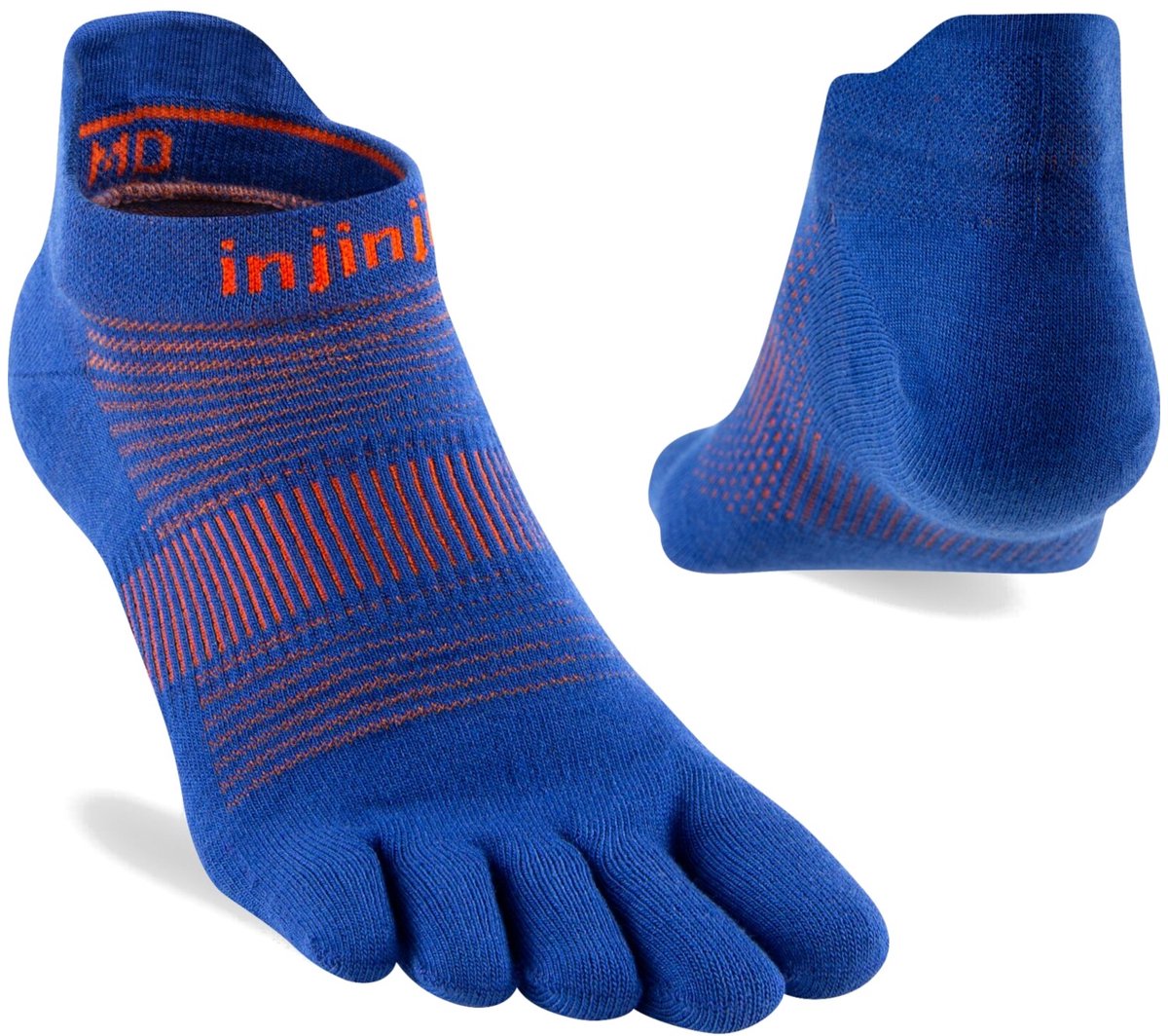 Injinji Teensokken Run Leightweight No-Show Coolmax Unisex IS281110 sapphire M=40,5-44