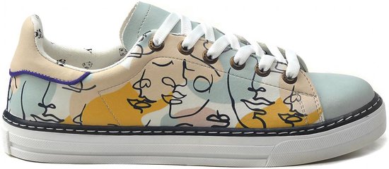 GOBY - Art Faces - Baskets pour femmes - Chaussures pour femmes - Haute qualité - Fait main - Taille 38