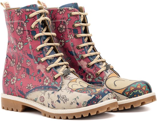 GOBY - Redlove - Bottes pour femmes - Boot - Bottes femmes - Ladies boots - Ladies boots - Long boots - Handmade - Floral print - Taille 36