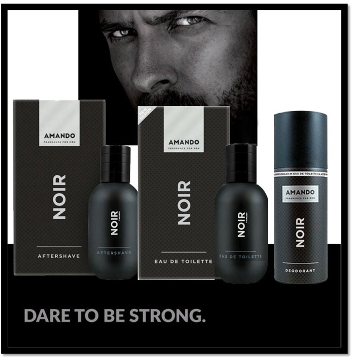 Amando Noir - Set - After Shave 50 ml / Eau de Toilette Spray 50 ml / Deo Spray 150 ml – foto 2