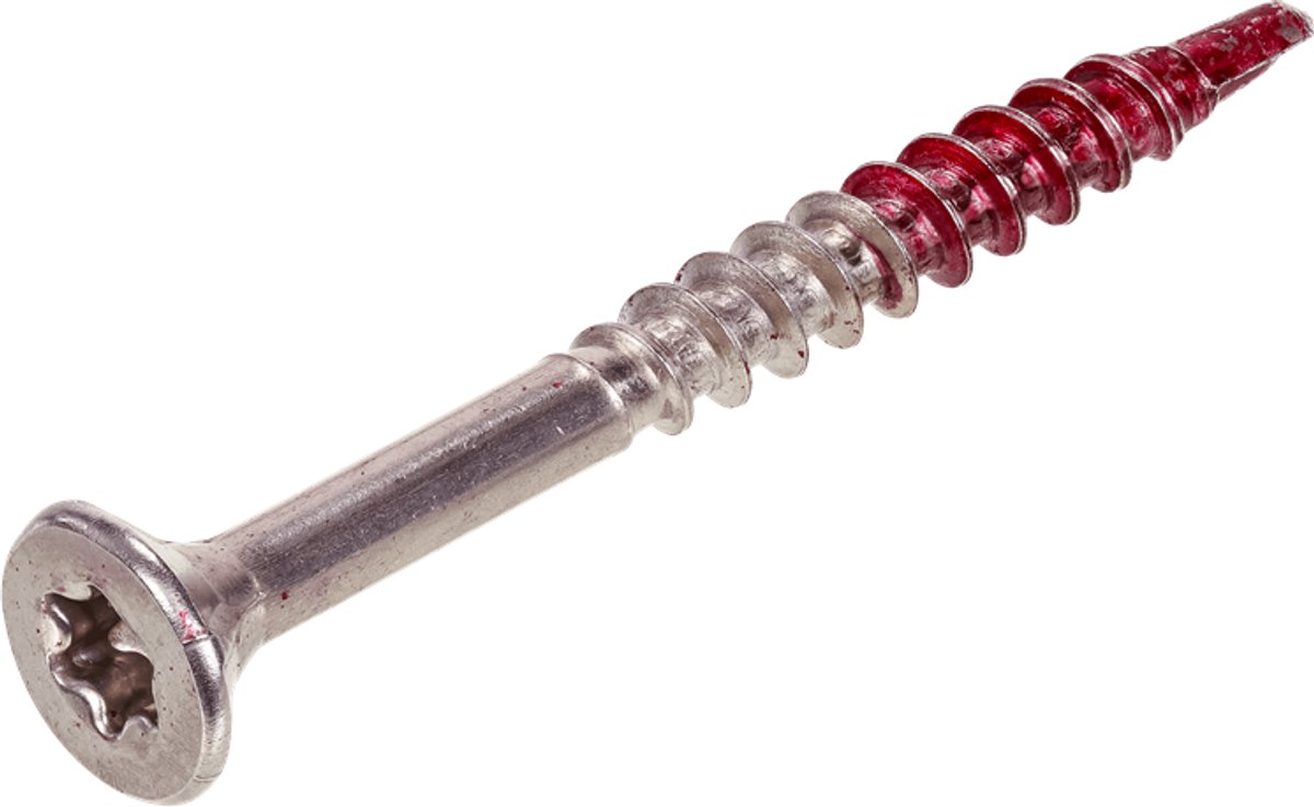 Rotadrill - Hardhoutschroeven - Torx 25 Platkop - 5 x 70mm - Deeldraad - RVS-410 (100 stuks)