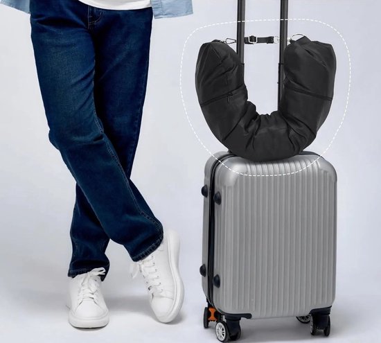 Oreiller De Voyage Rechargeable Avec Vêtements - Oreiller Gonflable Cervical Avion Train Voiture