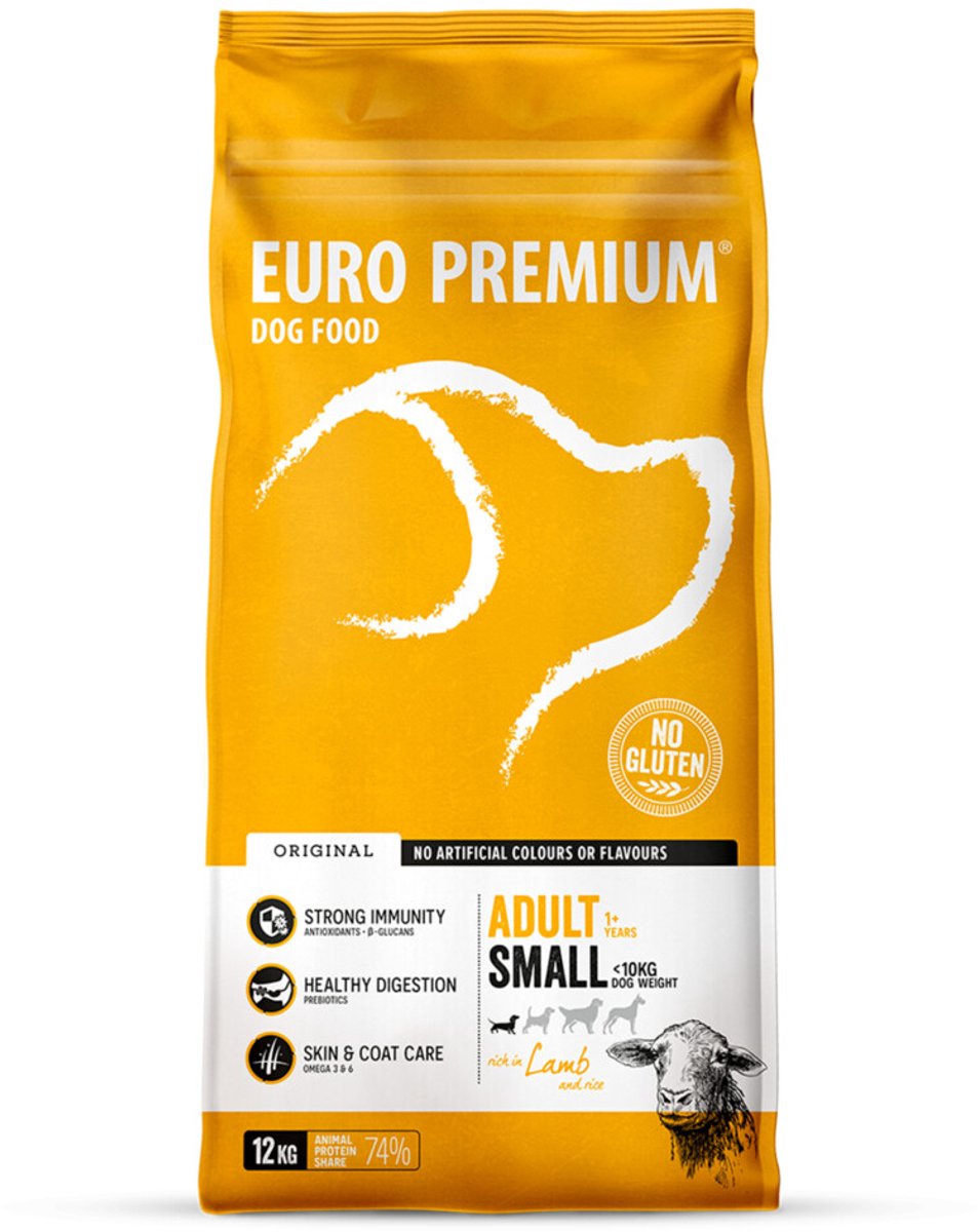Euro-Premium Adult Small Lam - Rijst 12 kg