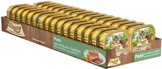 Stuzzy Kattenvoer Paté Kalf - Wortel - 32 x 100 gr - Voordeelverpakking