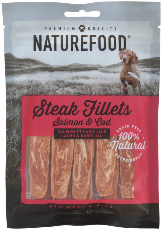 Rosewood Naturefood Steak Filet Zalm - 8 x 100 gr - Voordeelverpakking