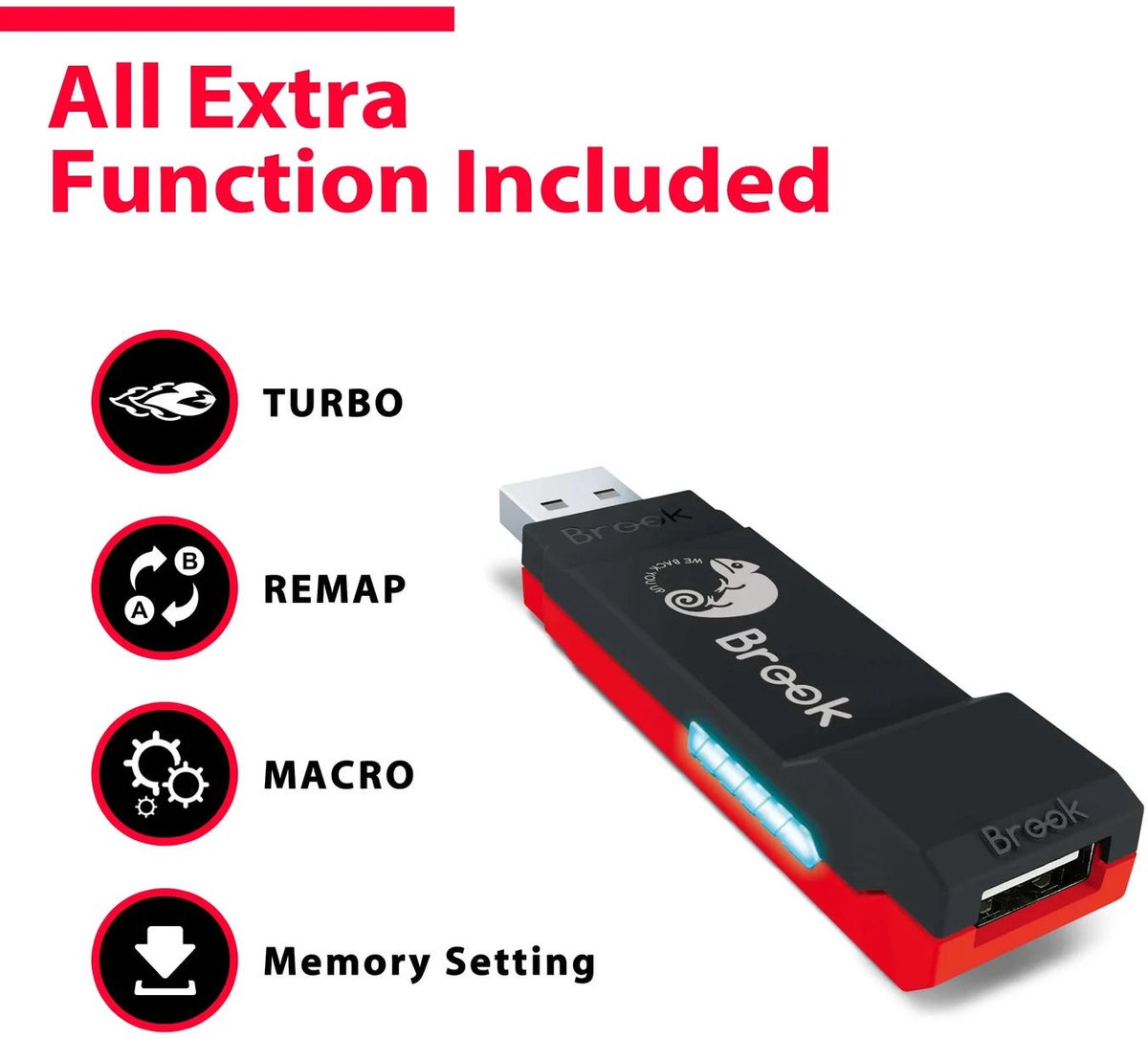 Brook Wingman NS Lite Multi-Console Controllers naar Switch/PC Converter thumbnail 6