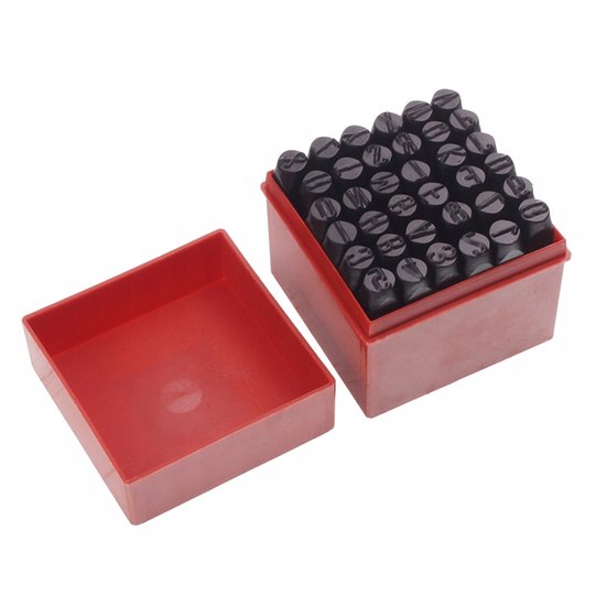 slagletters en cijfers 10mm - gehele alfabet - 36 dlg - slag letters ...