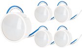 Kobi LED inbouwspot - 6.5W - 600lm - 3000K Warm Wit - 230V - Ø50mm - Voor keuken, gang en plafondspots - LED module - 5 stuks