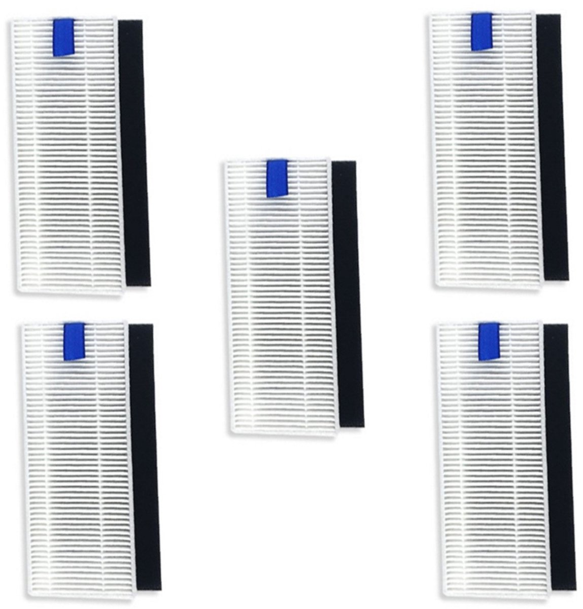 5 stuks robotstofzuiger HEPA filter - Geschikt voor Rowenta X-plorer Serie 75 - voor robotstofzuiger met dweilfunctie - Wit