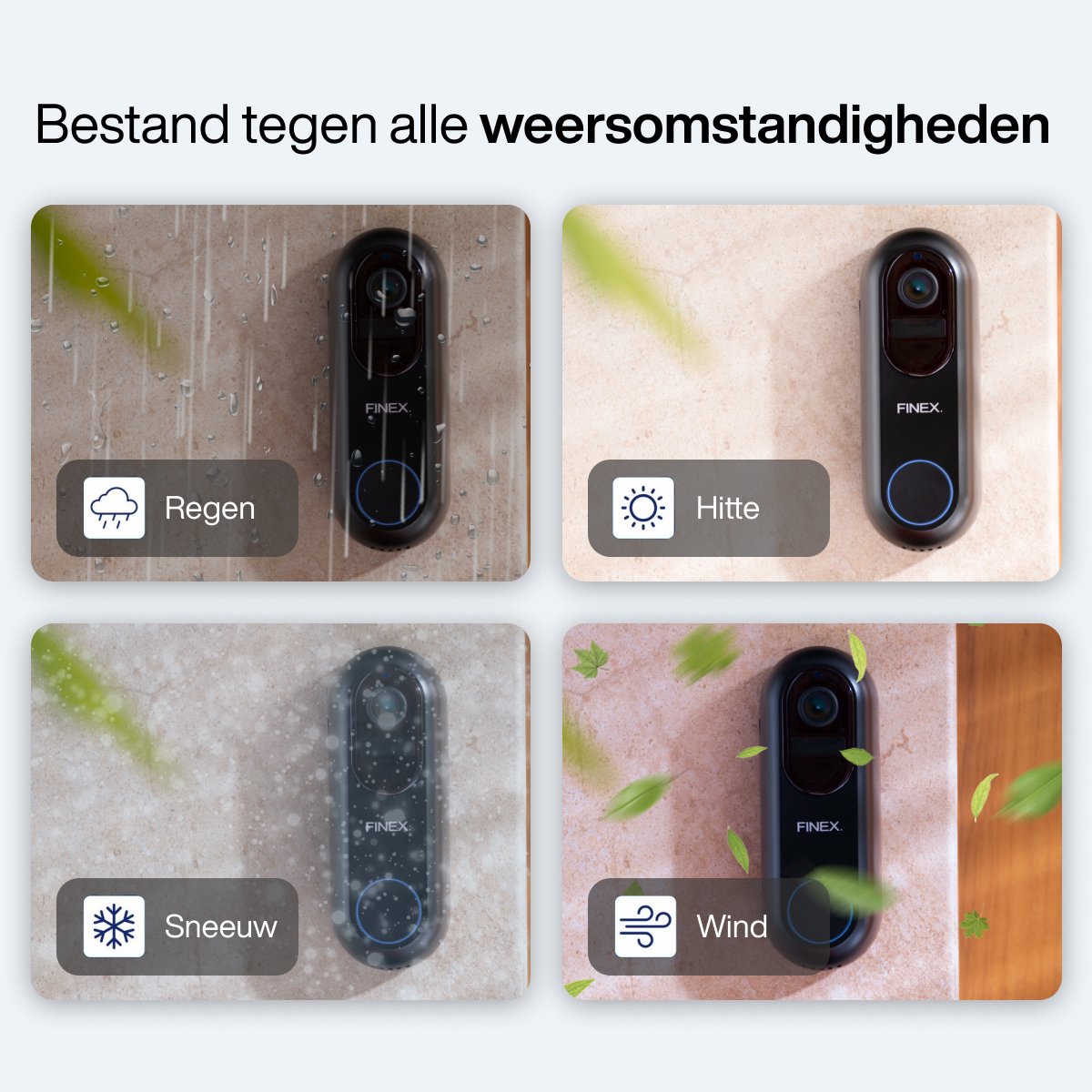 Finex Video Deurbel V2 2K Ultra HD met Binnenbel en SD-kaart - afbeelding 2