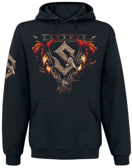Sabaton Legends Heren Trui met capuchon - zwart - L