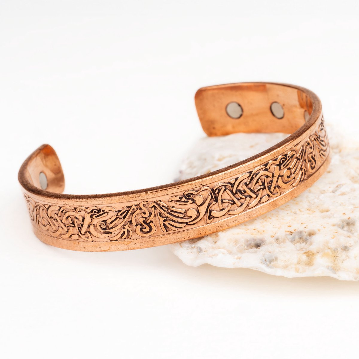 Koperen Magneet Armband - Heren - Adelaar motief | DEVA Loves