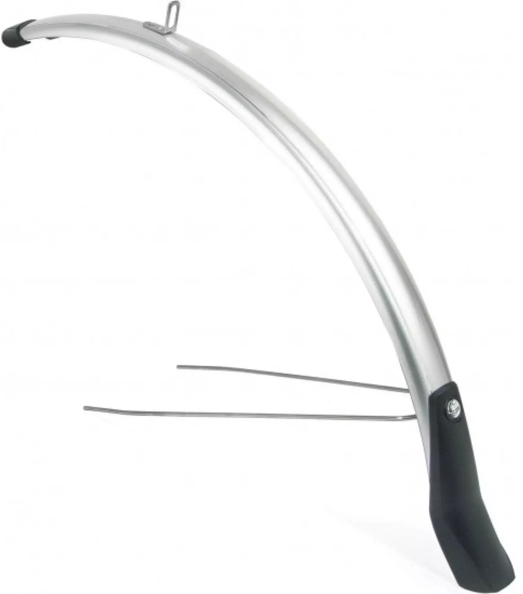 Eurofender Voorspatbord 28 inch - 51 mm breed - Zilver - Kunststof - Geschikt voor Batavus, Gazelle, Giant