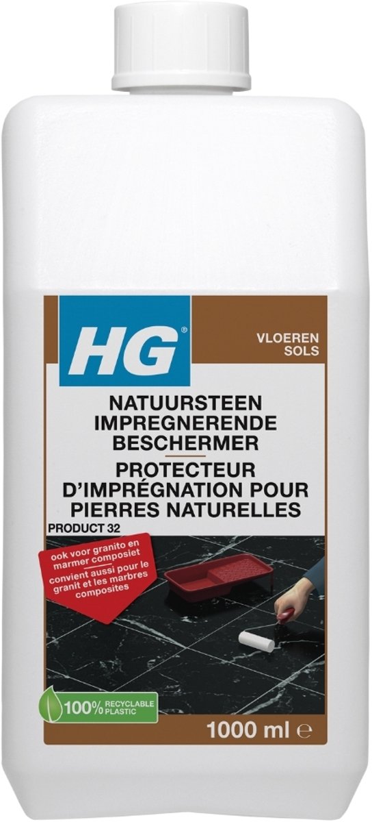 1 x HG Impregnerende Beschermer 1 liter - Natuursteen Beschermer - Vuil En Vlekken Bestrijden - Natuursteen Beschermen - Impregnerende Beschermer - Marmer Beschermen