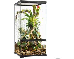 Exo Terra Glas paludarium 45 x 45 x 90CM met waterdichte bodem en drainage