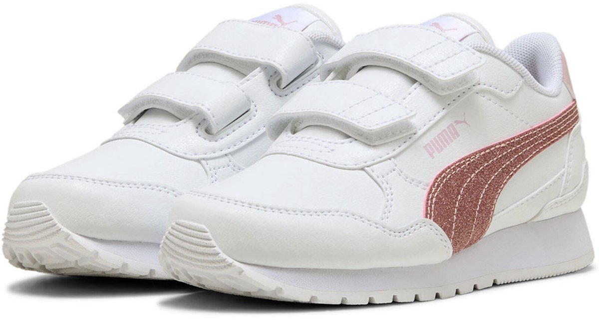 Puma St Runner V4 Sl Glitter V Ps Schoenen Zonder Veters Meisjes Wit