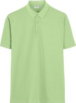 Vercate - Heren Polo Korte Mouw - Strijkvrij Poloshirt - Groen - Slim Fit - Excellent Katoen - Maat: XL