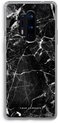 Case Company® - Coque OnePlus 8 Pro - Marbre Zwart - Coque Souple pour Téléphone - Protection Tous Côtés et Bord d'Écran