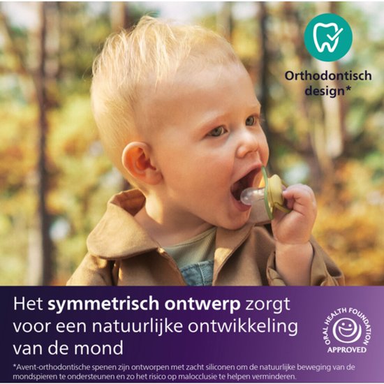 Philips Avent Ultra Air Day & Night 6-18 mois - 2 sucettes - bleu/gris - Pour jour et nuit SCF085/70