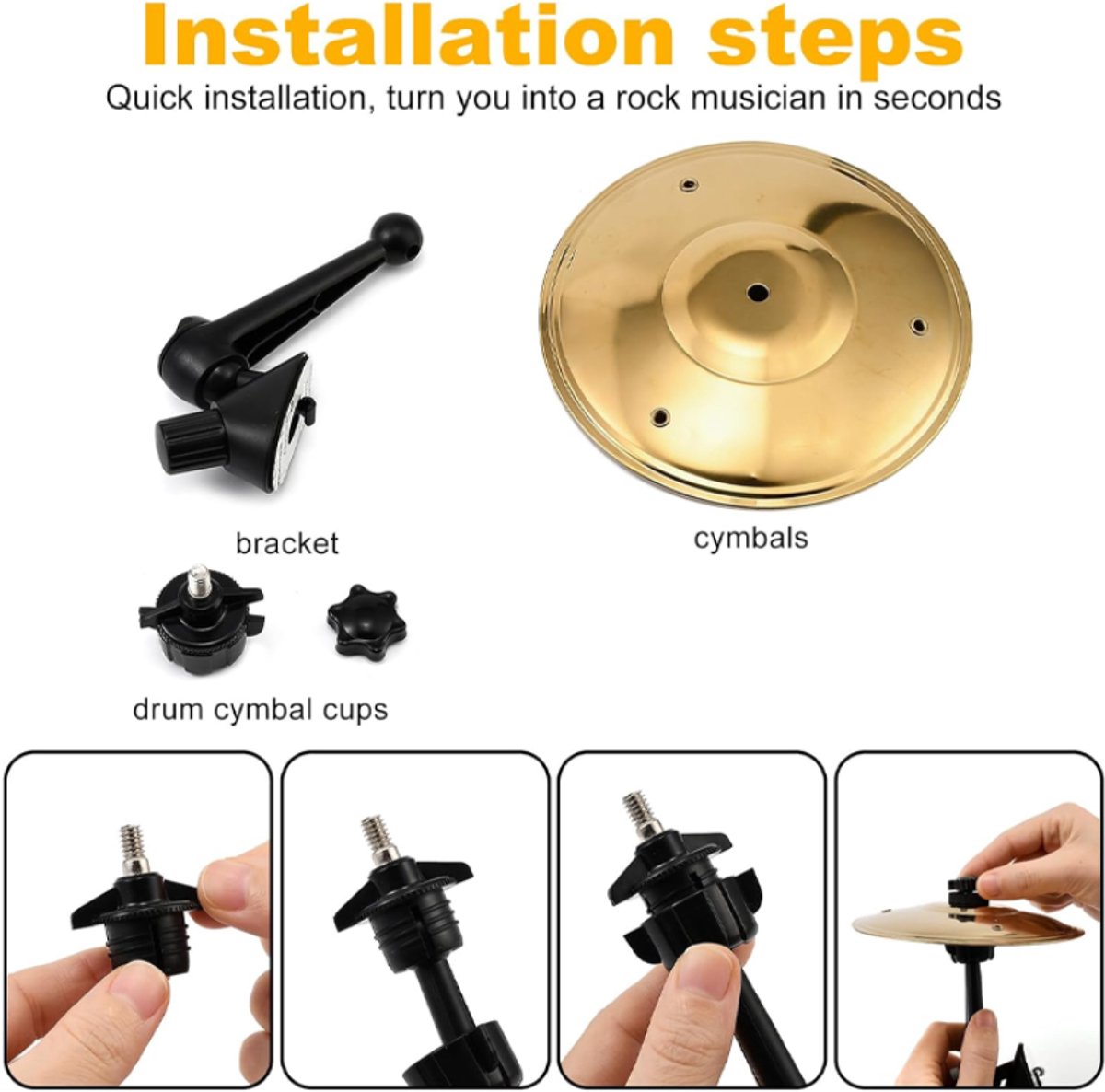 Mini Cymbales D'aération, Cymbales De Tambour Pour Grille D'aération De