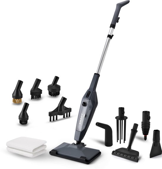 Nettoyeur vapeur KRAFT - Détachant - Nettoyeur vapeur portatif - 10 accessoires