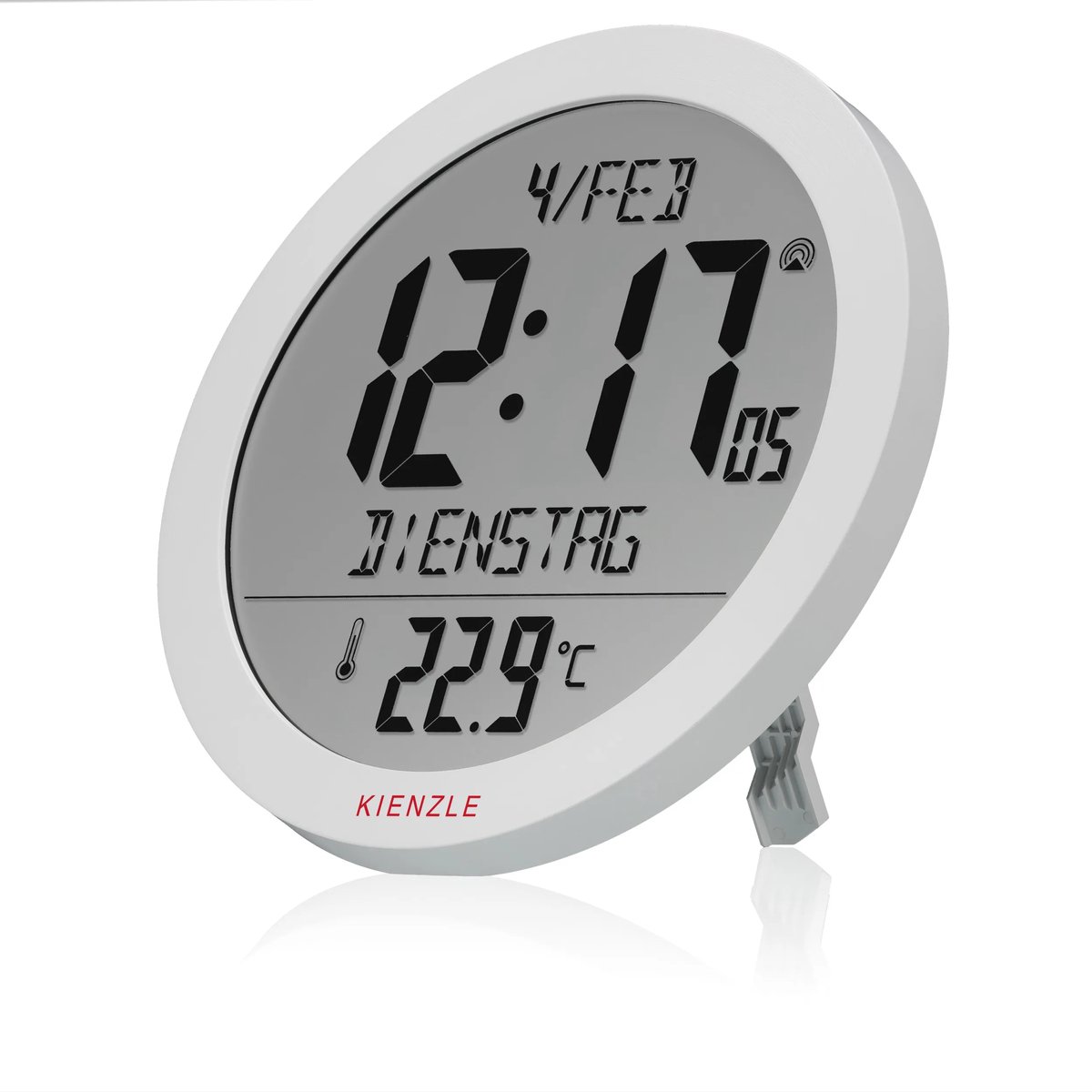 Kienzle Wanklok - Digitaal - DCF - 20cm - Wit