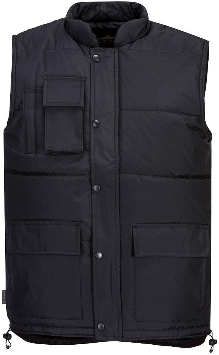 Portwest Klassieke Bodywarmer S415 - Zwart - XXL