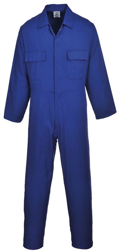 Combinaison de Work en polycoton Portwest Euro Work S999 - Bleu roi - 4XL