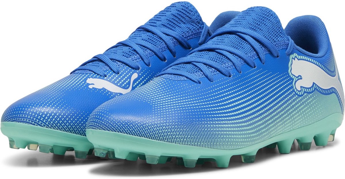 Puma Fußballschuhe Low Future 7 Play MG 107941 Hyperlink Blue-Mint-Puma White-44