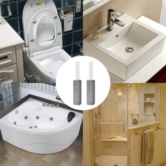 Lot De 6 Pierres Ponce De Nettoyage - Brosse WC Toilette Salle De Bain Cuisine - Élimine Calcaire Rouille