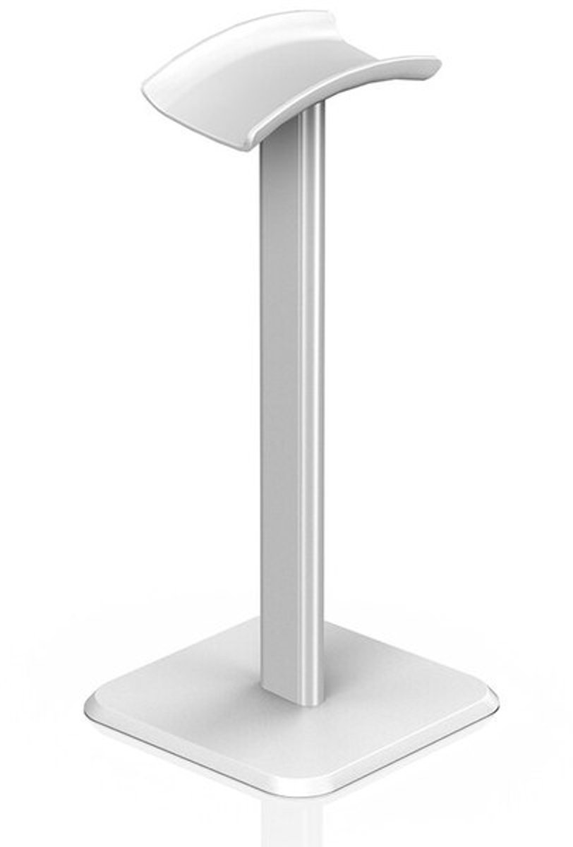 Universele hoofdtelefoonstandaard van aluminium voor gaming-hoofdtelefoons, desktop hoofdtelefoonstandaard(wit)