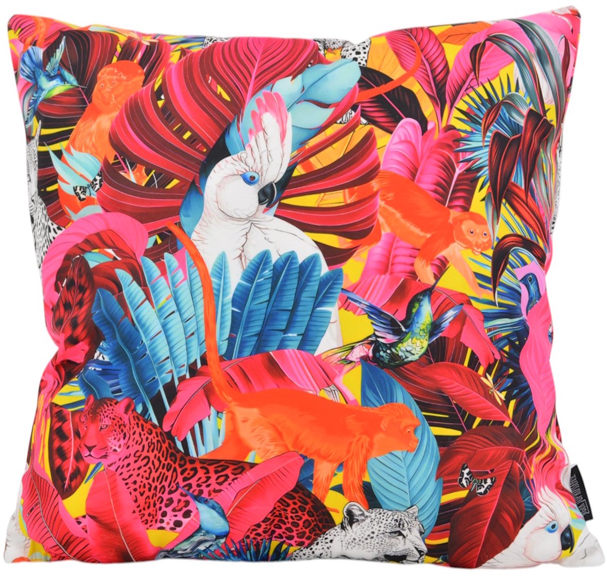 Gek op Kussens! Sierkussen Bold Cockatoo | 45 x 45 cm | Katoen/Polyester roze