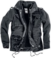 Black Premium by EMP Zwarte winterjas met afneembaar binnenjasje - Heren - M