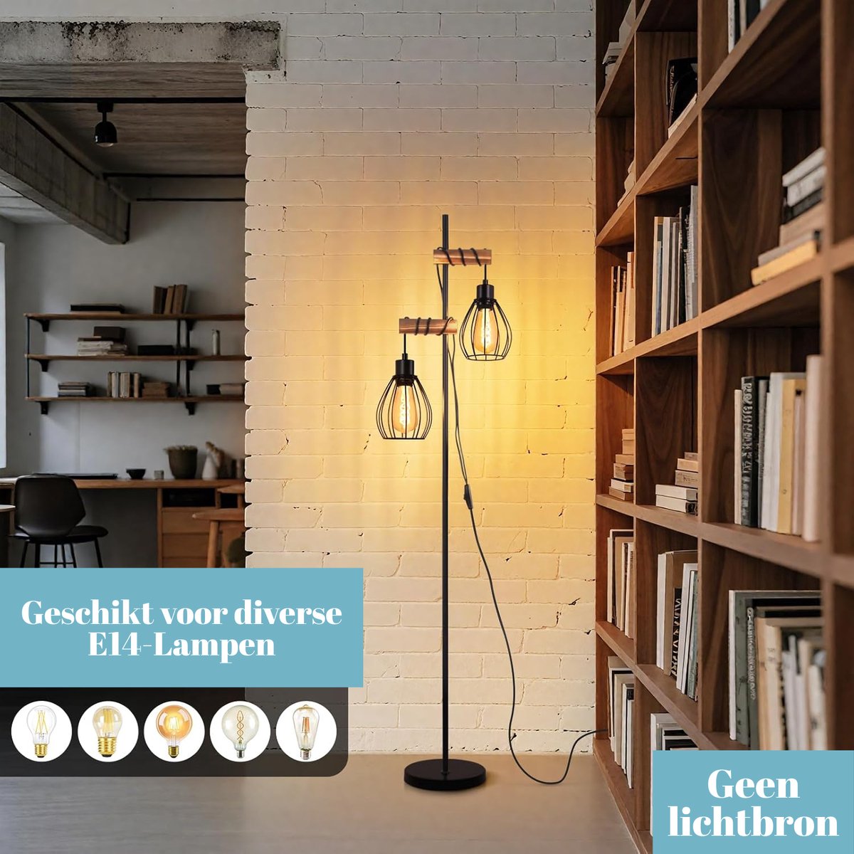 Glitzerlife Vintage Staande Lamp thumbnail 2