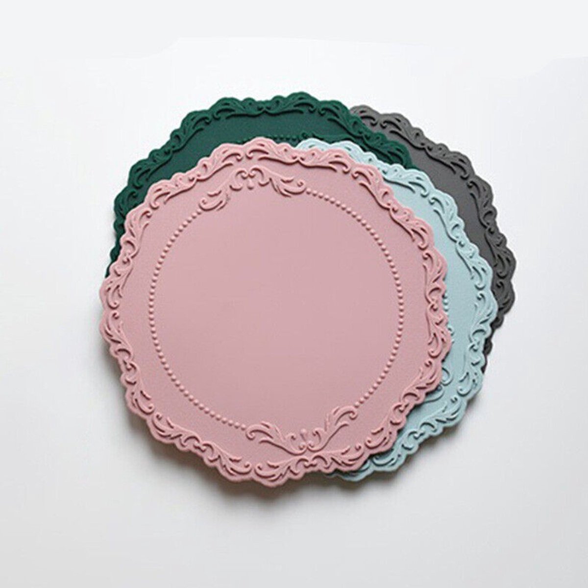 stuks ronde tafeldecoratiematten, placemats en keukenaccessoires