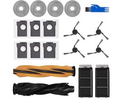 Accessoire Vervanging gescht voor Dreame X50 Ultra Complete / L50 Ultra Robotstofzuiger, 1 Hoofdborstel, 2 Filters, 4 Zijborstels, 4 Dweildoeken, 6 Stofzakken