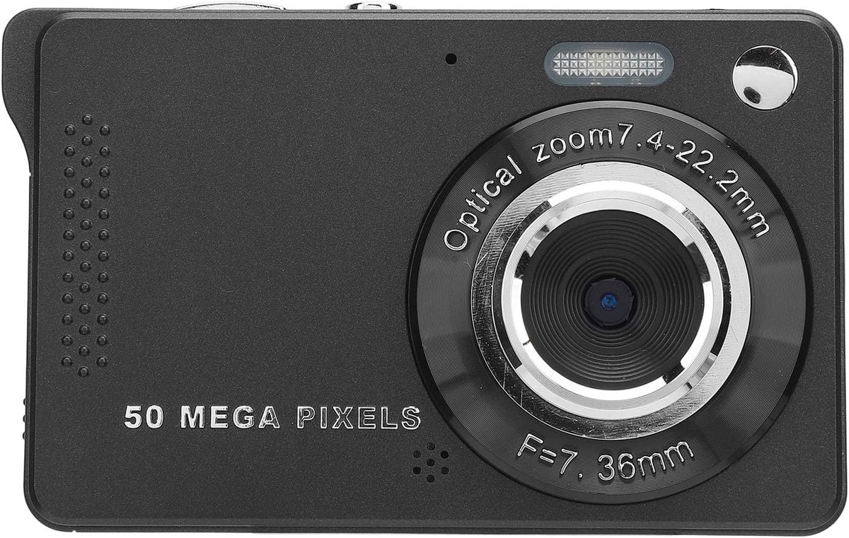 Digitale camera - Zoom 16x 1080p 50 MP, compacte oplaadbare camera voor alledaagse momenten (32 GB)