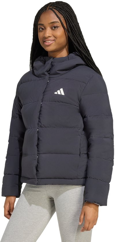 Tommy Jeans Kort donsjack met capuchon, model 'ALASKA' in lichtblauw